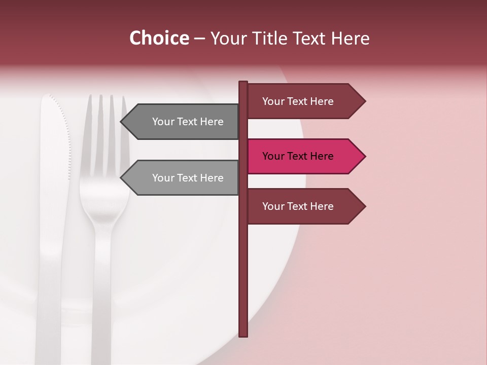 Metal Empty Dish PowerPoint Template