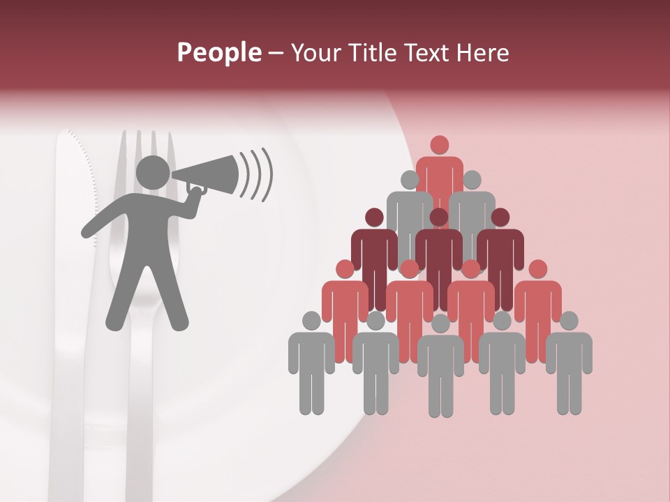 Metal Empty Dish PowerPoint Template