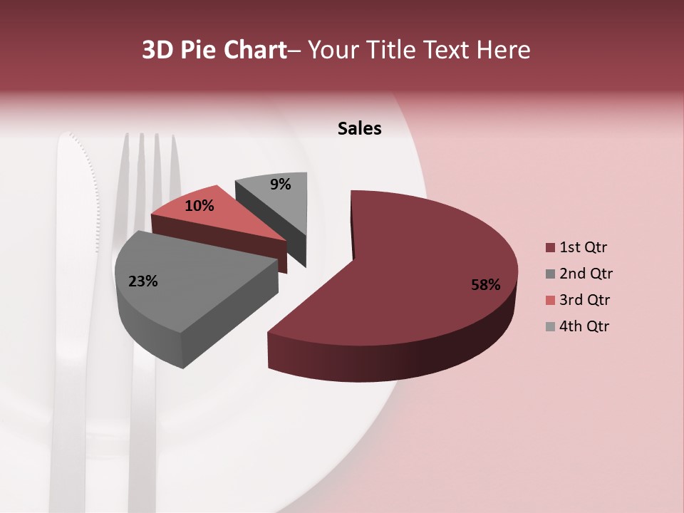 Metal Empty Dish PowerPoint Template