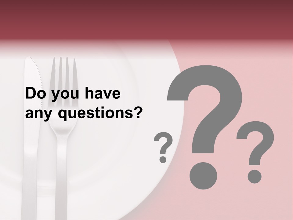 Metal Empty Dish PowerPoint Template