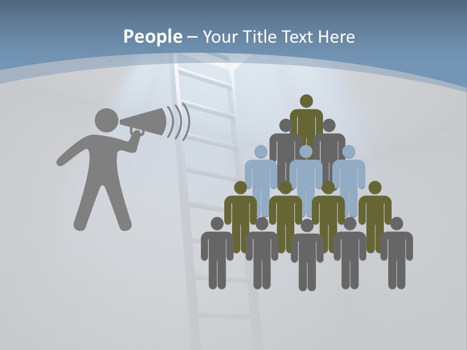 Corridor Background Human PowerPoint Template