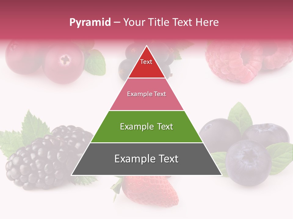 Raspberry Herbal Strawberry PowerPoint Template