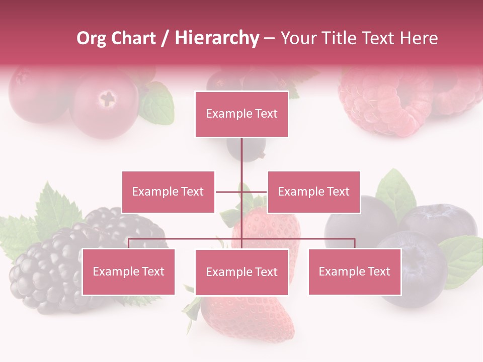 Raspberry Herbal Strawberry PowerPoint Template