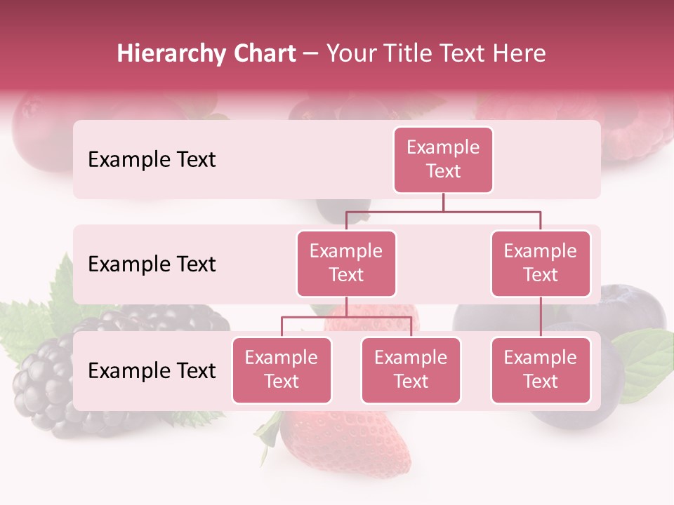 Raspberry Herbal Strawberry PowerPoint Template