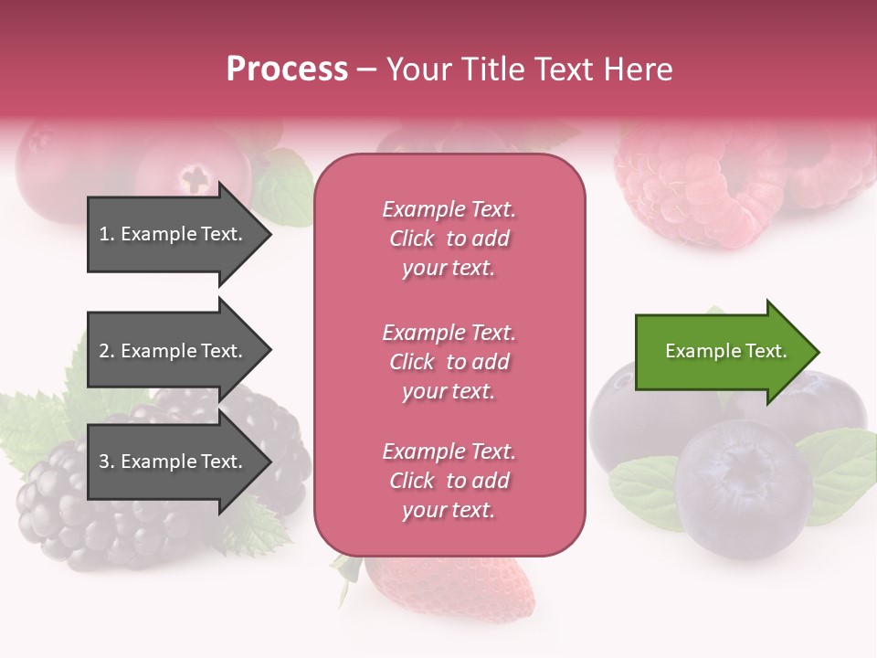 Raspberry Herbal Strawberry PowerPoint Template