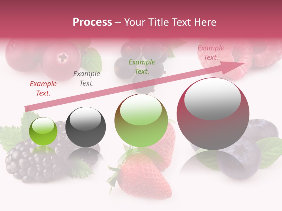 Raspberry Herbal Strawberry PowerPoint Template