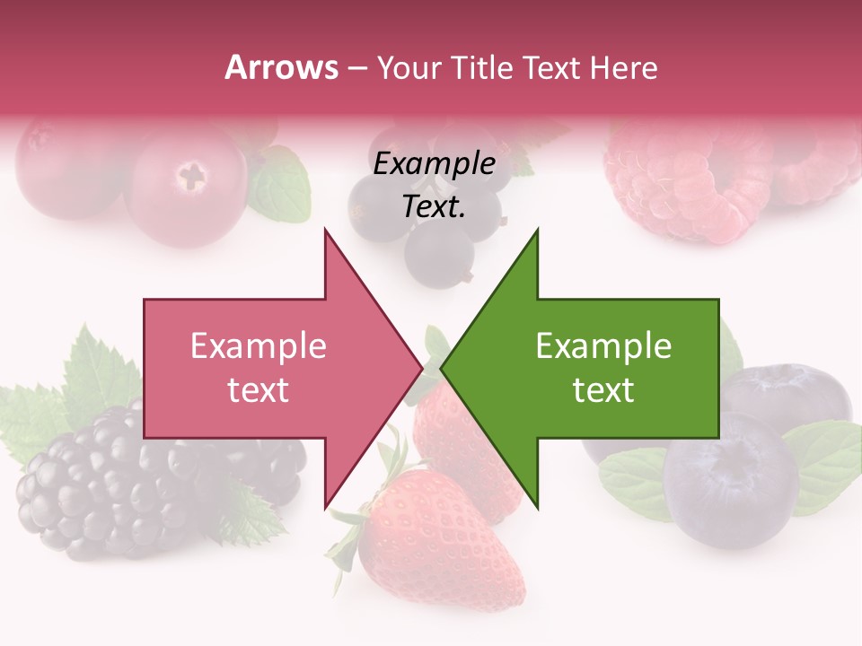 Raspberry Herbal Strawberry PowerPoint Template