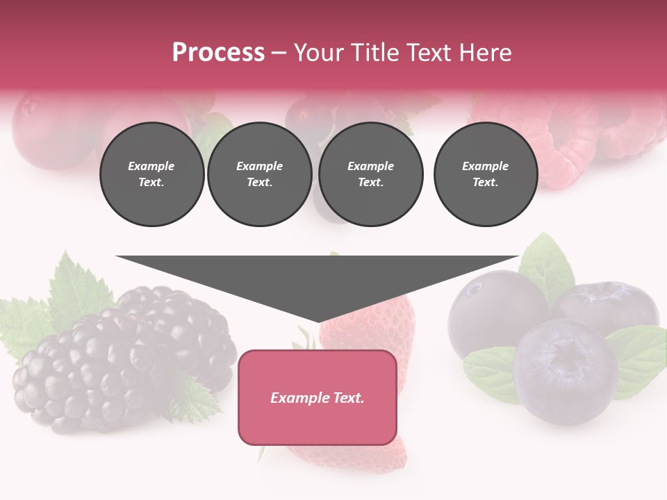 Raspberry Herbal Strawberry PowerPoint Template