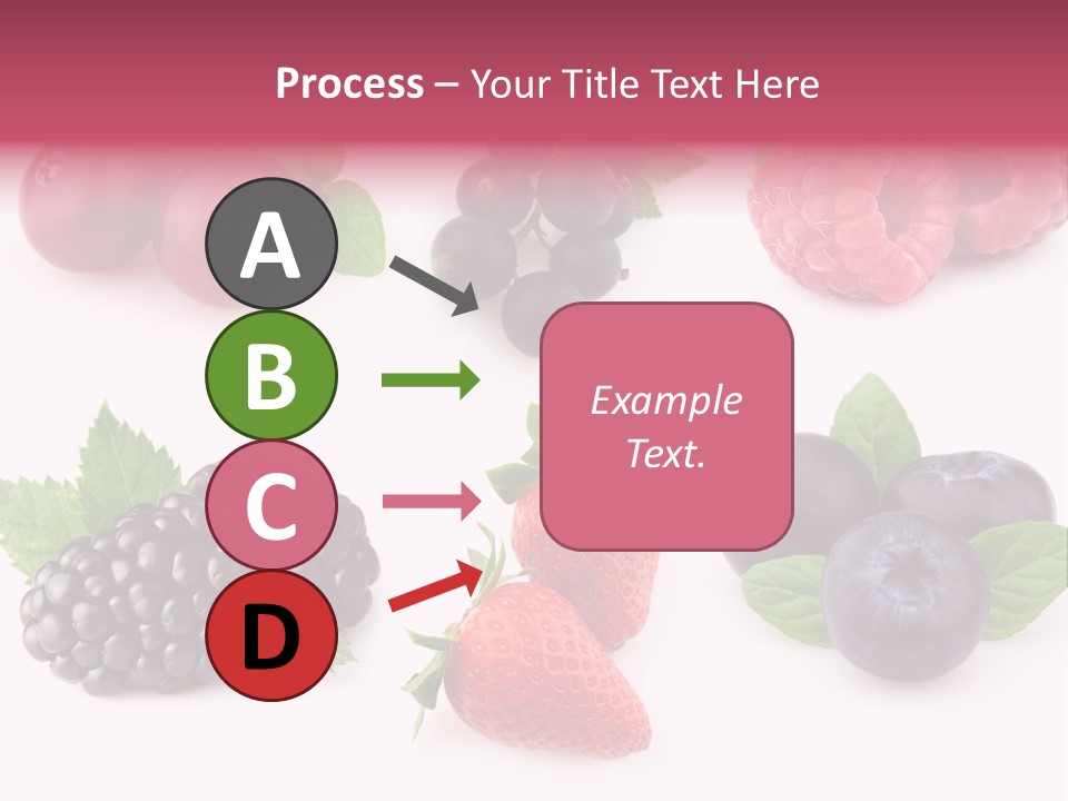 Raspberry Herbal Strawberry PowerPoint Template
