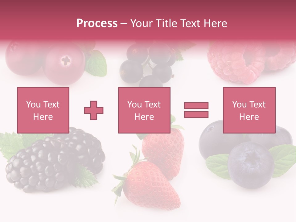Raspberry Herbal Strawberry PowerPoint Template