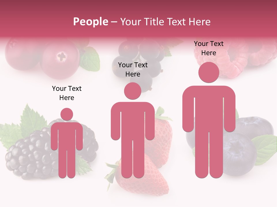 Raspberry Herbal Strawberry PowerPoint Template
