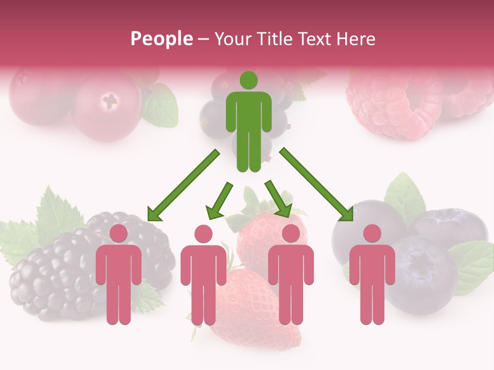 Raspberry Herbal Strawberry PowerPoint Template