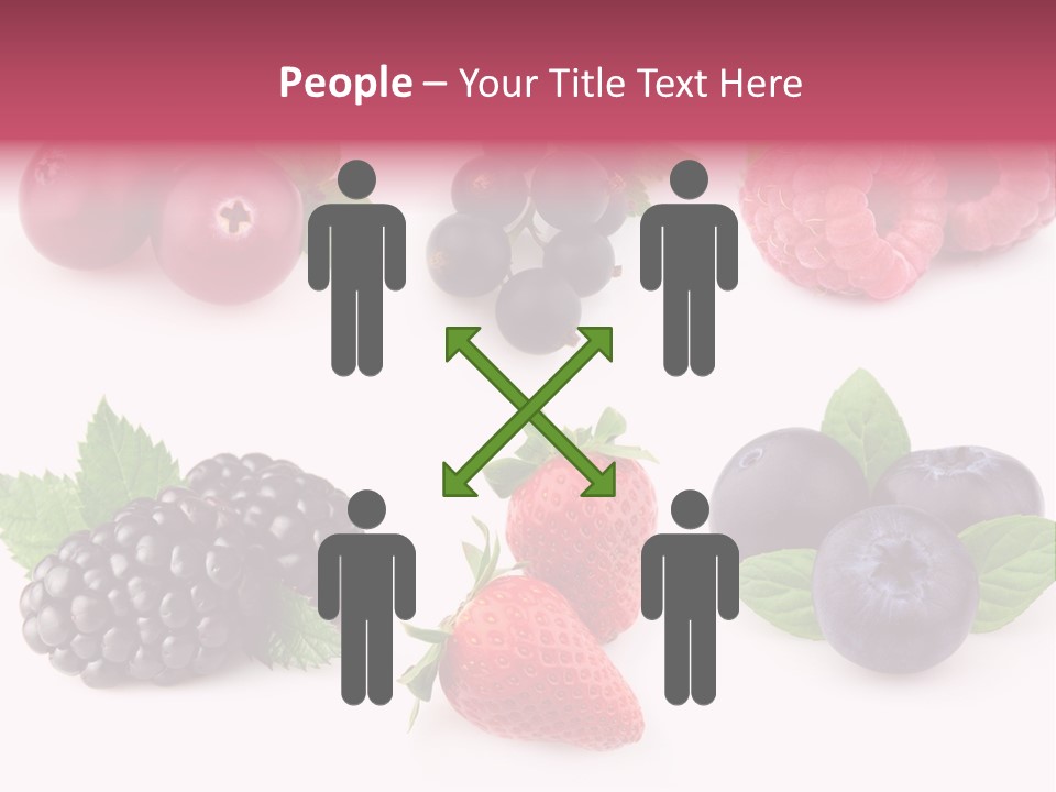 Raspberry Herbal Strawberry PowerPoint Template