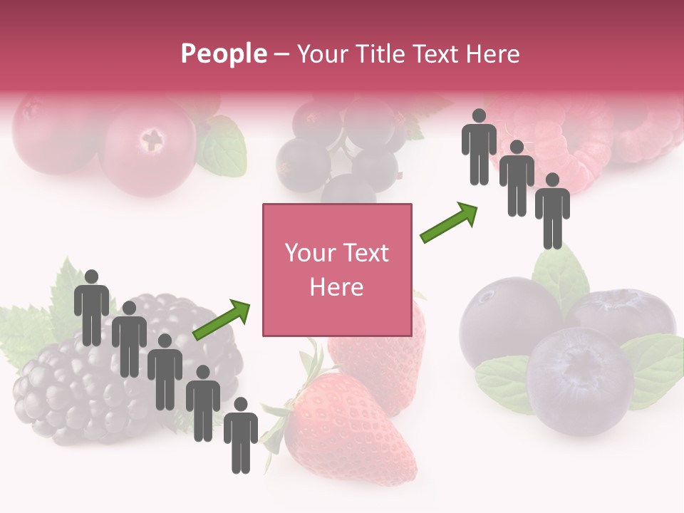 Raspberry Herbal Strawberry PowerPoint Template