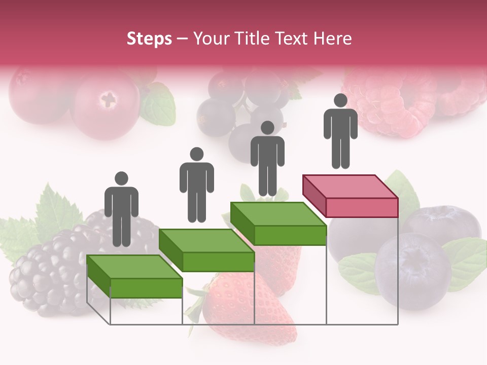 Raspberry Herbal Strawberry PowerPoint Template
