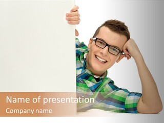 Toothy White Background Positive PowerPoint Template