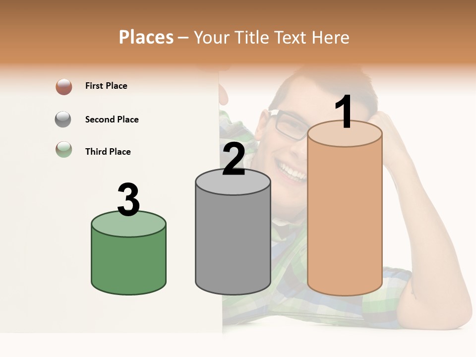 Toothy White Background Positive PowerPoint Template