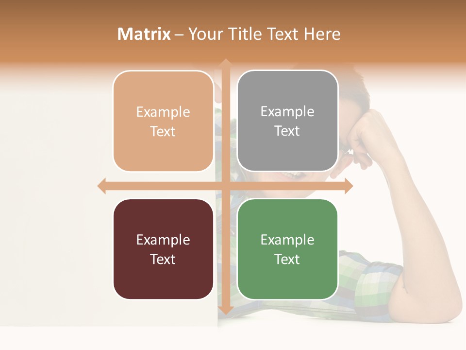 Toothy White Background Positive PowerPoint Template