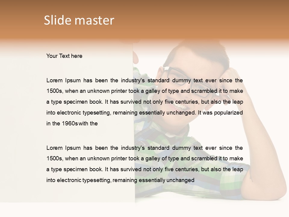 Toothy White Background Positive PowerPoint Template