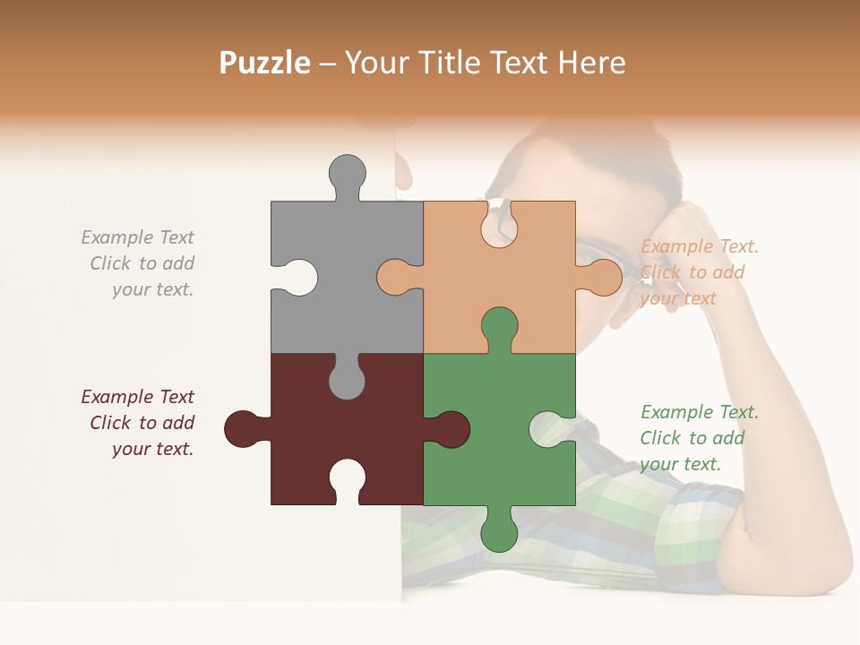 Toothy White Background Positive PowerPoint Template