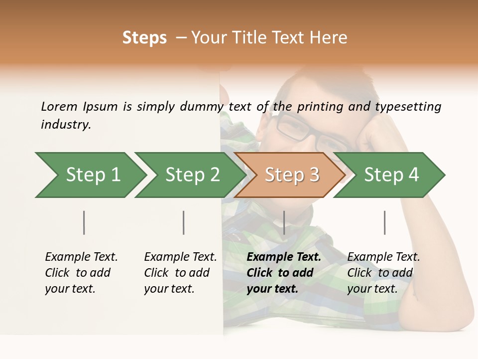 Toothy White Background Positive PowerPoint Template