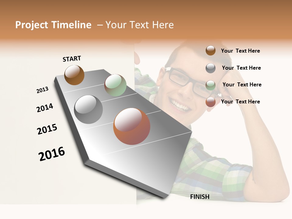 Toothy White Background Positive PowerPoint Template