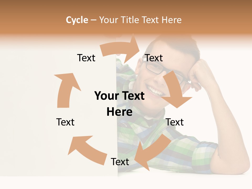 Toothy White Background Positive PowerPoint Template