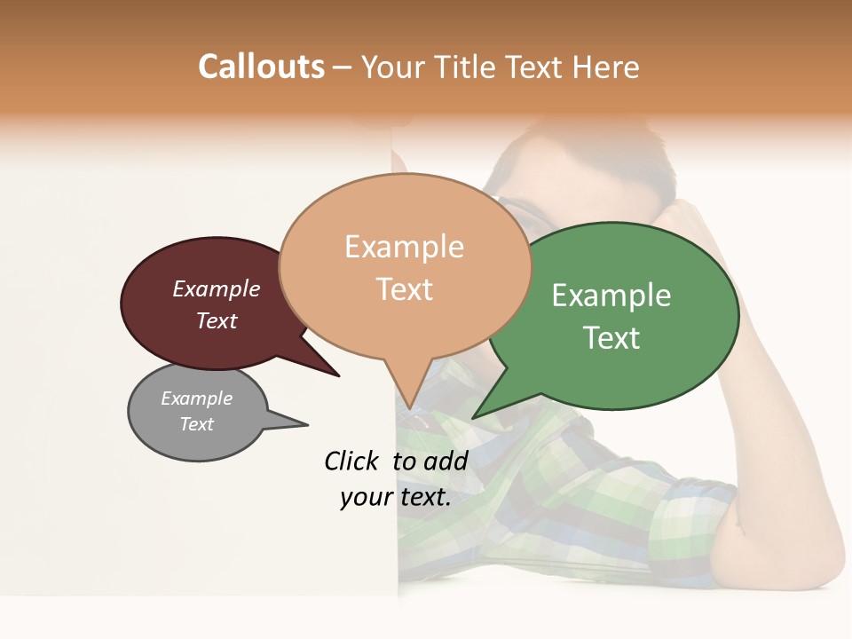 Toothy White Background Positive PowerPoint Template