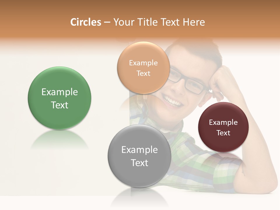 Toothy White Background Positive PowerPoint Template