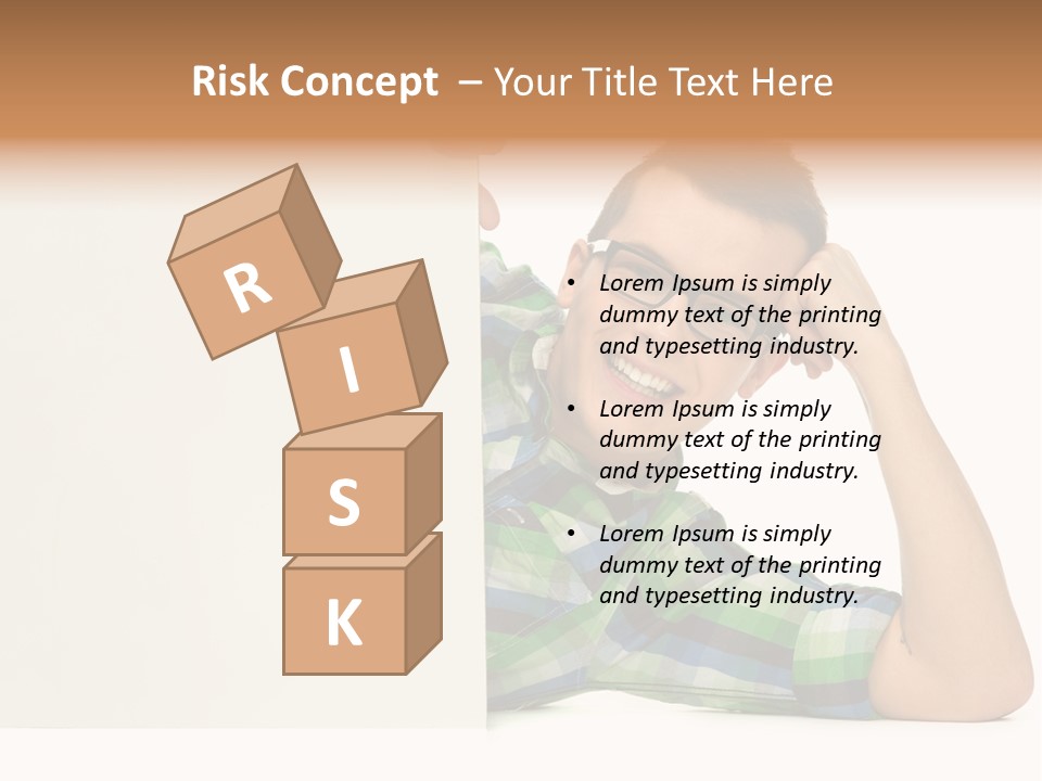 Toothy White Background Positive PowerPoint Template