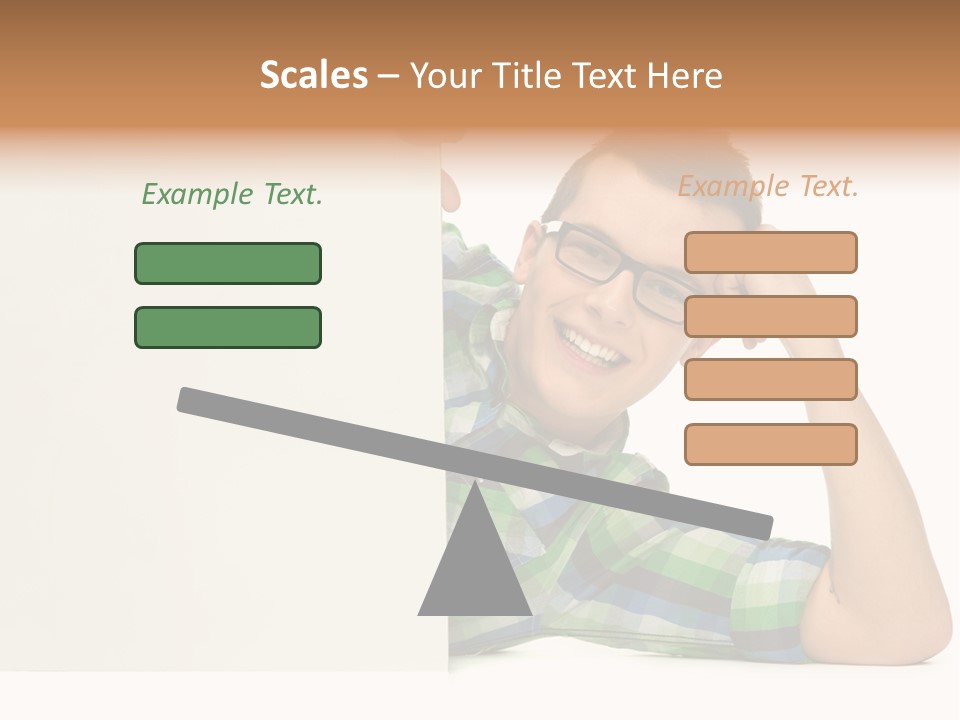 Toothy White Background Positive PowerPoint Template