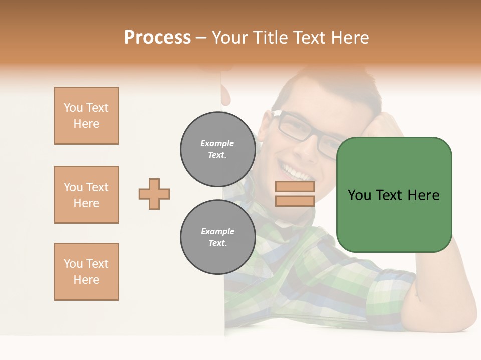 Toothy White Background Positive PowerPoint Template