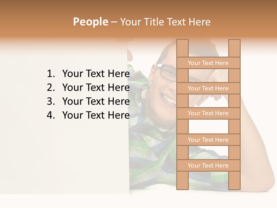 Toothy White Background Positive PowerPoint Template