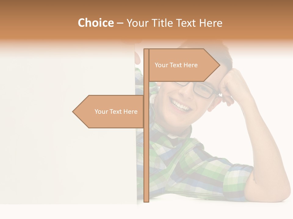 Toothy White Background Positive PowerPoint Template