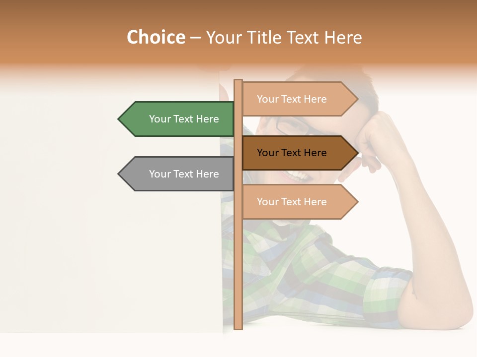 Toothy White Background Positive PowerPoint Template