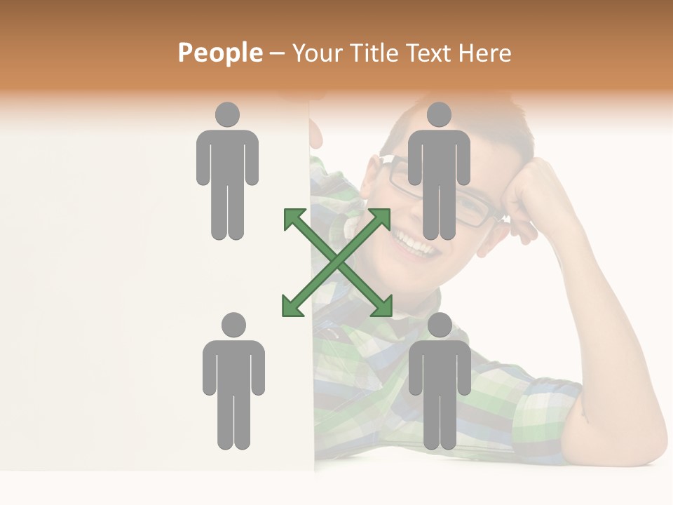 Toothy White Background Positive PowerPoint Template