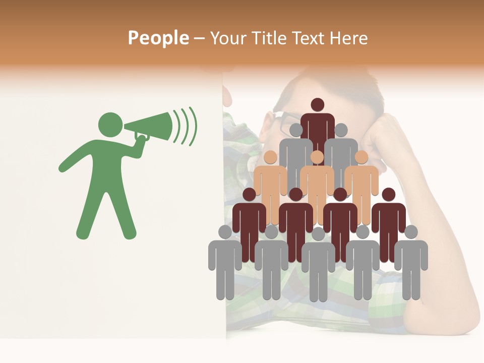 Toothy White Background Positive PowerPoint Template