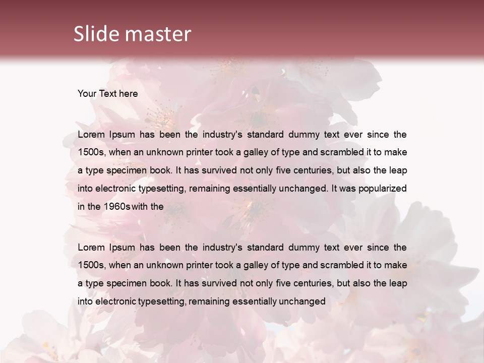 Spring Petal New Life PowerPoint Template