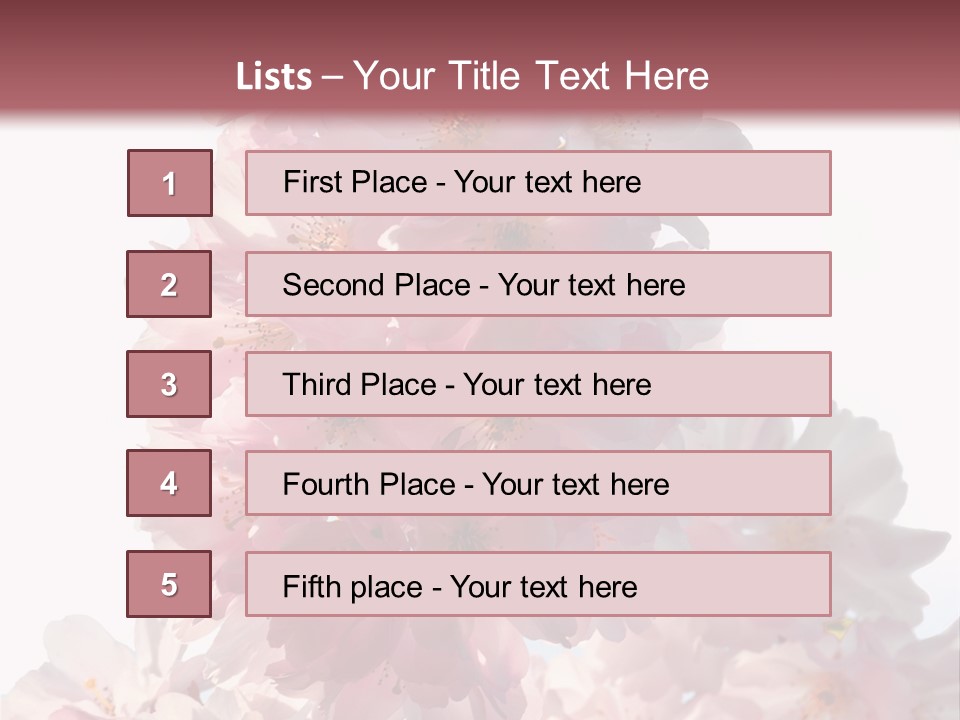 Spring Petal New Life PowerPoint Template