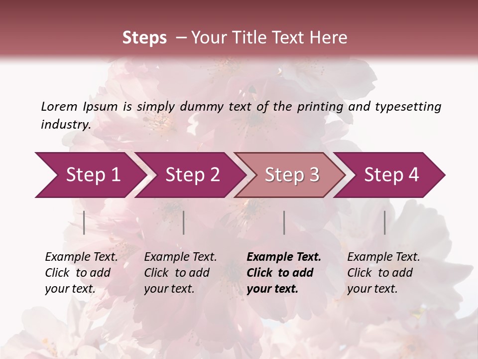 Spring Petal New Life PowerPoint Template