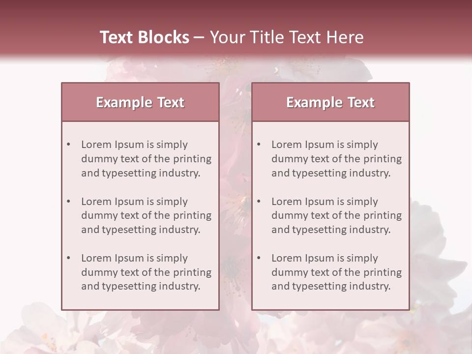 Spring Petal New Life PowerPoint Template