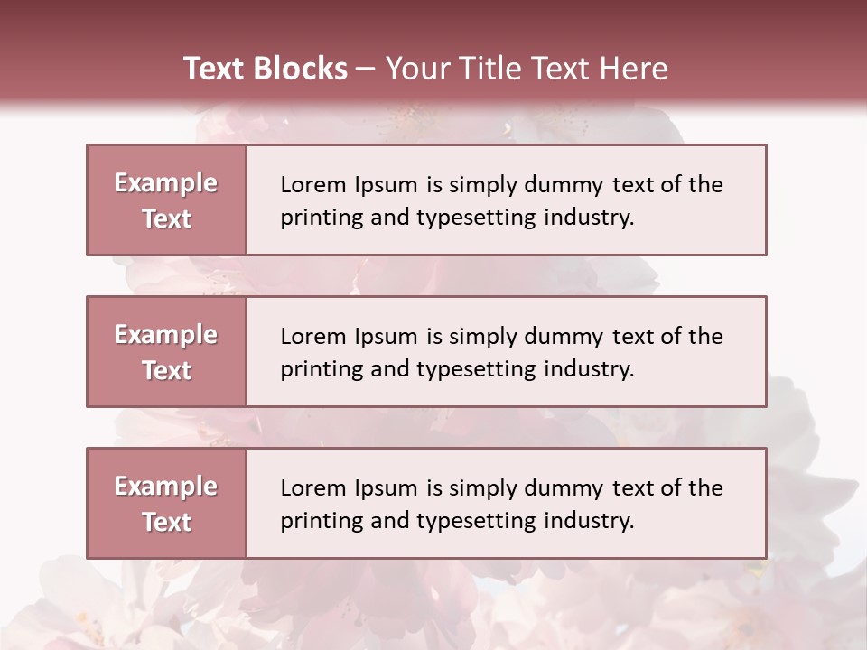 Spring Petal New Life PowerPoint Template