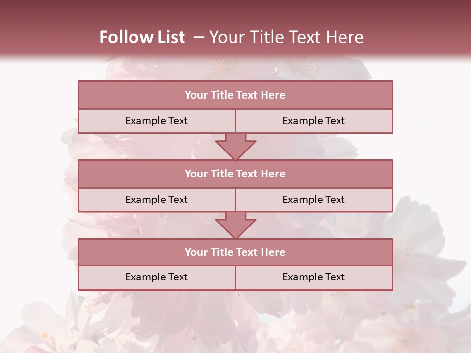 Spring Petal New Life PowerPoint Template