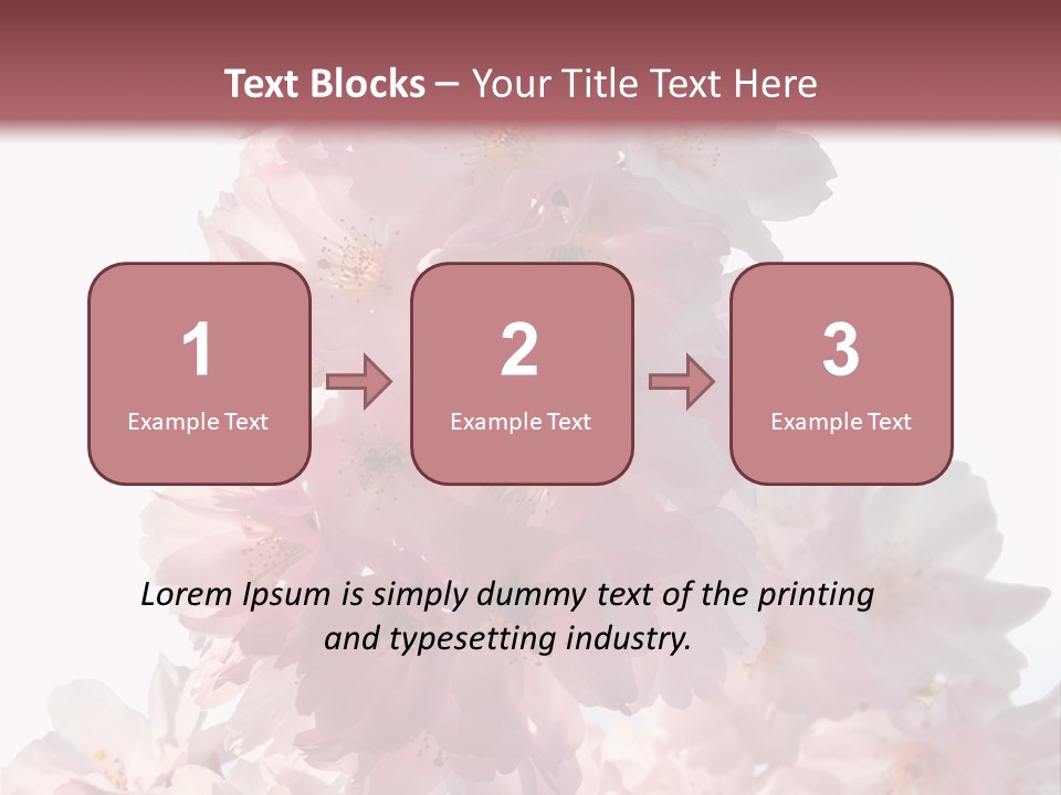 Spring Petal New Life PowerPoint Template