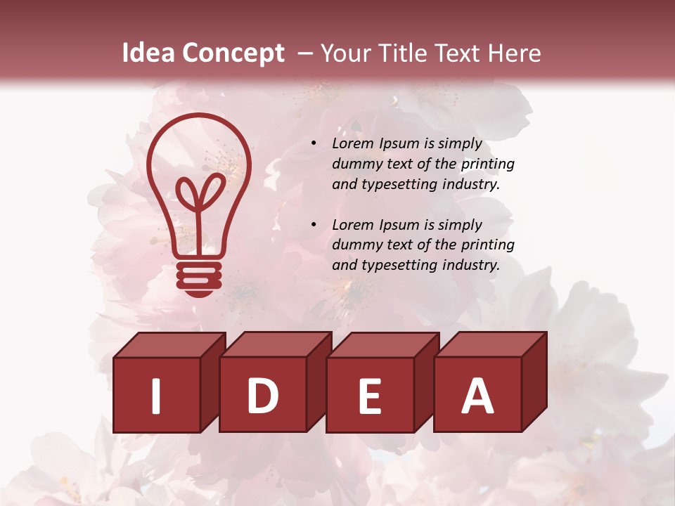 Spring Petal New Life PowerPoint Template