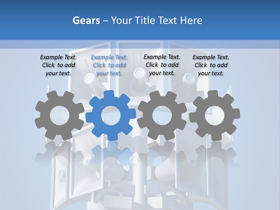 Button White Amplifier PowerPoint Template