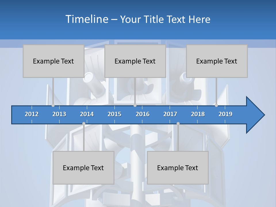 Button White Amplifier PowerPoint Template