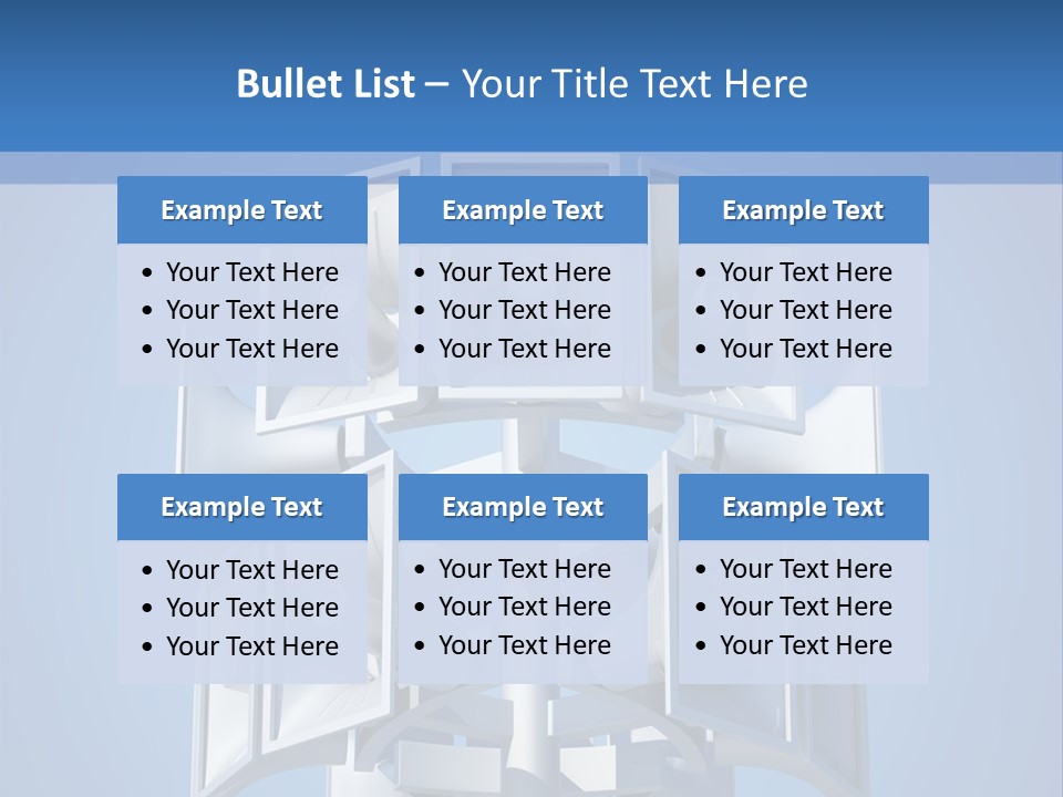 Button White Amplifier PowerPoint Template