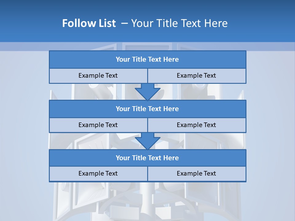 Button White Amplifier PowerPoint Template