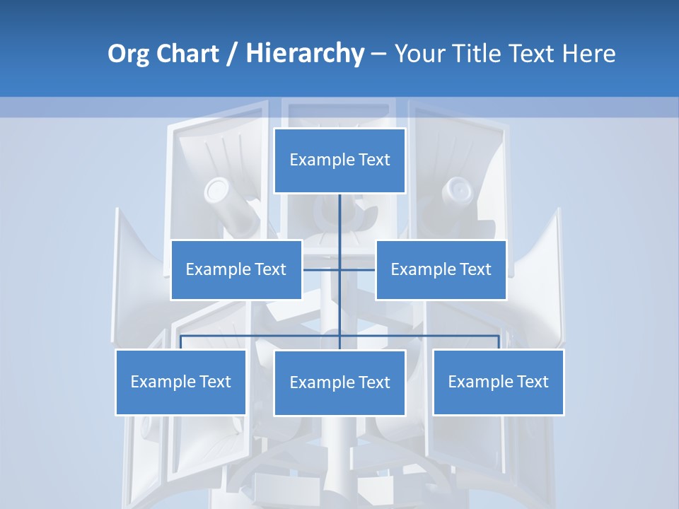 Button White Amplifier PowerPoint Template